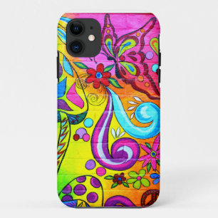 Coque iPhone 11 caisse colorée super de papillon
