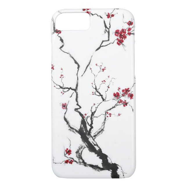 Coques Case-Mate iPhone Caisse de fleurs de cerisier (Dos)