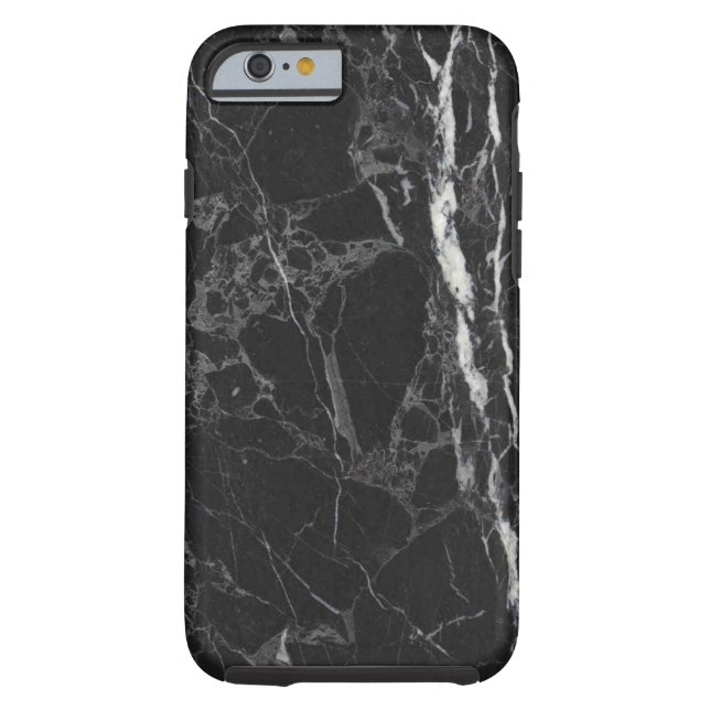 Coques Case-Mate iPhone Caisse de marbre noire (Dos)