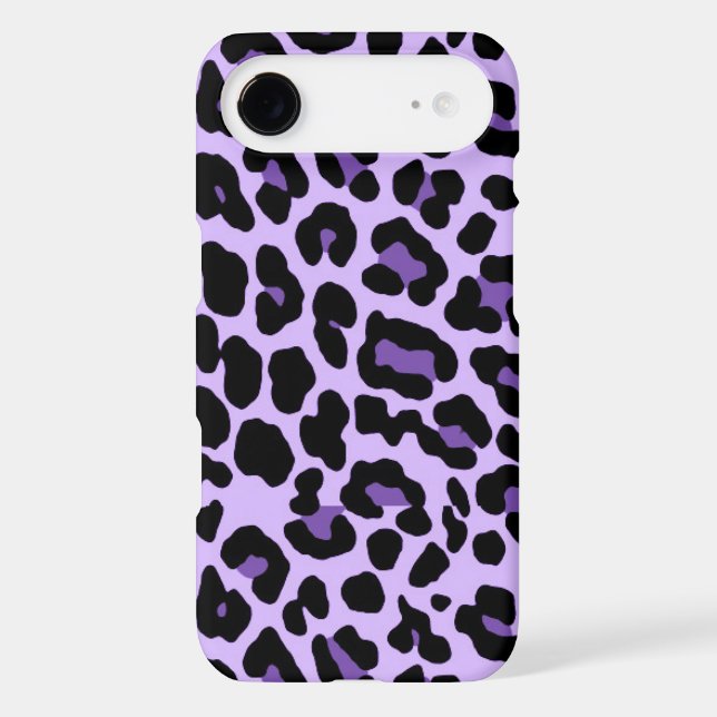Coques Case-Mate iPhone caisse d'impression de guépard de pourpre de (Verso)