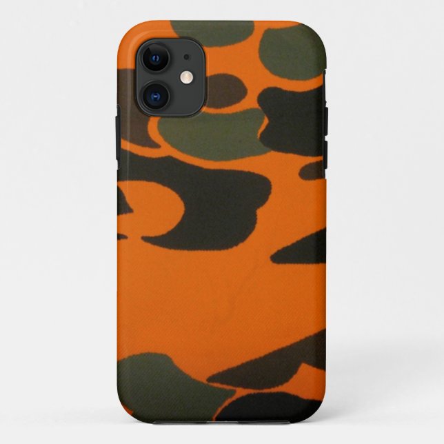 Coques Case-Mate iPhone Caisse orange de Camo pour l'iPhone 5 (Dos)