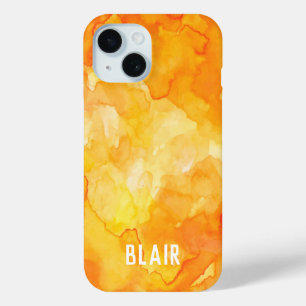 Coque Pour iPhone 15 Caisse orange de l'iPhone X de Mashup Apple