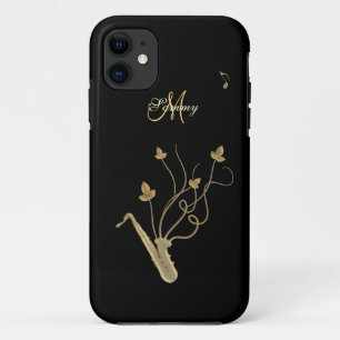 Coque iPhone 11 Caisse personnalisée de l'iPhone 5 de saxophone