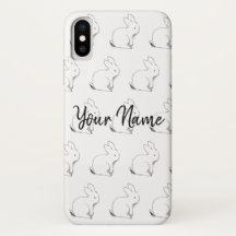 Caisse personnalisée de téléphone de lapin