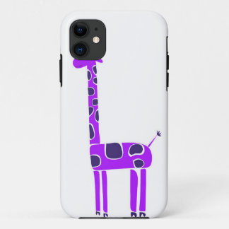 Coques Pour iPhone Caisse pourpre de l'iPhone 5 de girafe