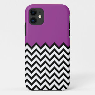 Coque Case-Mate Pour iPhone Caisse pourpre de l'iPhone 5 de motif de Chevron