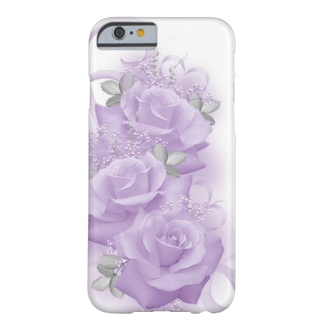 Coques Case-Mate iPhone Caisse pourpre de l'iPhone 6 de roses (Dos)
