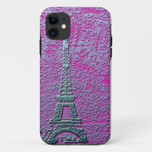 Etui iPhone Case-Mate Caisse pourpre et argentée de téléphone portable