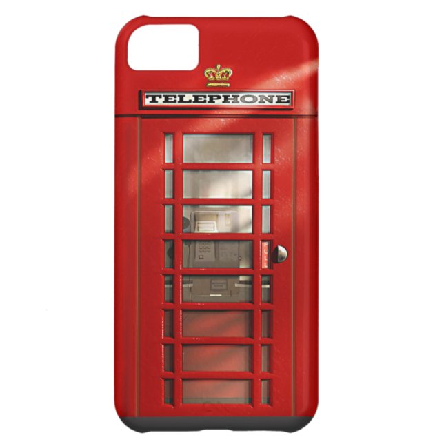 Coques Case-Mate iPhone Caisse rouge britannique classique de l'iPhone 5C (Dos)