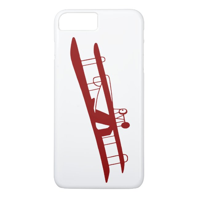 Coques Case-Mate iPhone Caisse rouge de l'iPhone 7 de biplan (Dos)