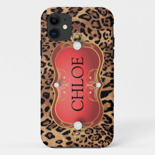 Etui iPhone Case-Mate Caisse rouge de téléphone de léopard de Ciao Be