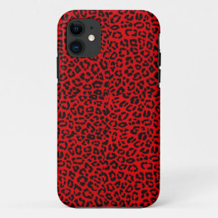 Coque Case-Mate Pour iPhone Caisse rouge d'Iphone 5S d'empreinte de léopard