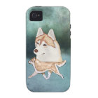 Caisse rouge et blanche d'Iphone 4&4S de chien de