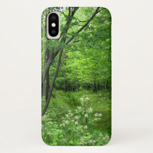 Coques Pour iPhone Caisse verte de l'iPhone X de randonnée de nature