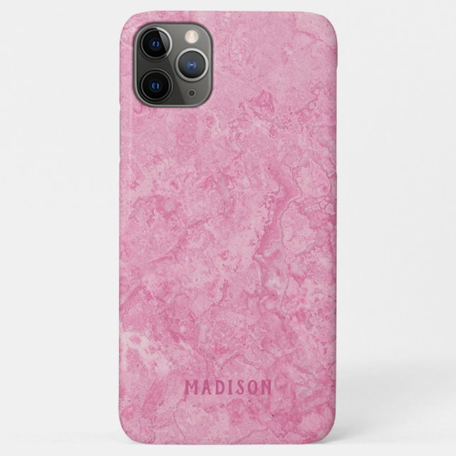 Coques Case-Mate iPhone Caisses de téléphone Faux Pink Marbre (Dos)