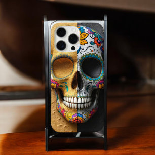 Coques iPhone 16 Pro Max Calavera aux couleurs vives - Crâne à sucre