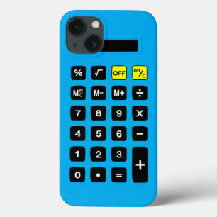 Case-Mate iPhone Case Calculatrice bleue avec clavier