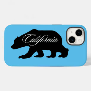 Coque Pour iPhone 14 California State Bear Blue