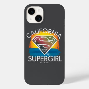Coque Pour iPhone 14 California Supergirl Sunset Graphic