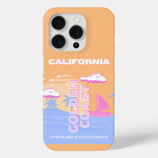 Coques Case-Mate iPhone Californie, Plage, Art de voyage (Verso)