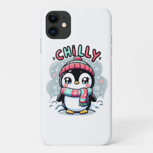 Case-Mate iPhone Case Câlins écharpe neigeuse de Manchot Frileux
