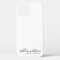 Calligraphie manuscrite simple et moderne blanc cl