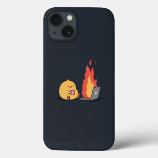 Case-Mate iPhone Case Calme au Chaos - Portable Jaune et Fiery iP
