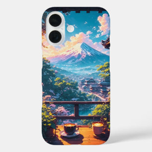 Coque Pour iPhone 16 Calme matinal sur le Fuji