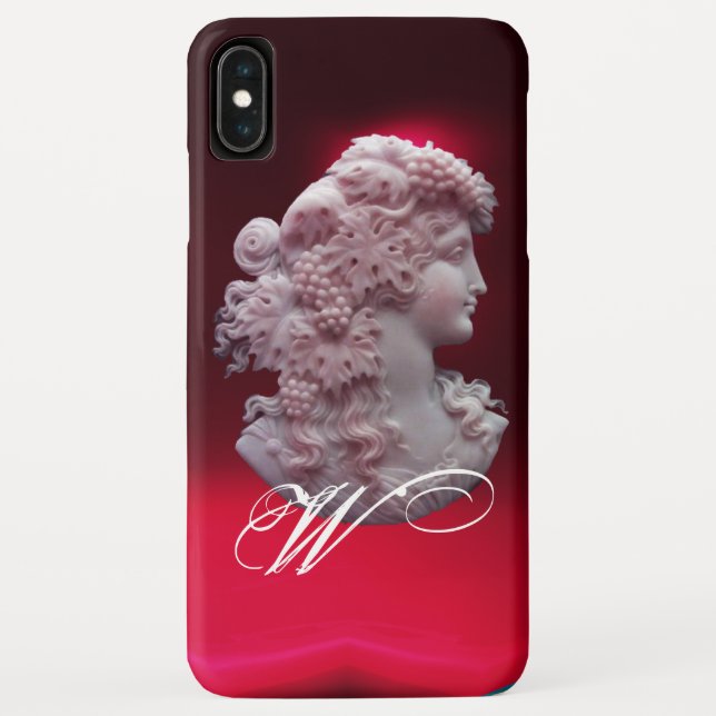 COQUES Case-Mate iPhone CAMEO ANTIQUE, DAME AUX RAISONS ET AUX GRAPEVINES (Dos)