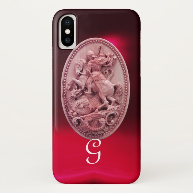 COQUES Case-Mate iPhone CAMEO ANTIQUE / MONOGRAMME SAINT GEORGE ET DRAGON (Dos)