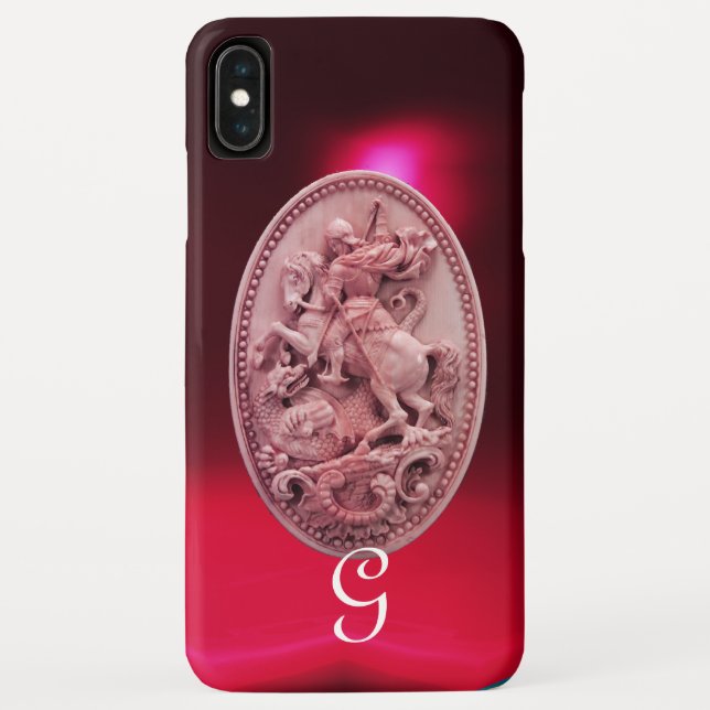 COQUES Case-Mate iPhone CAMEO ANTIQUE / MONOGRAMME SAINT GEORGE ET DRAGON (Dos)