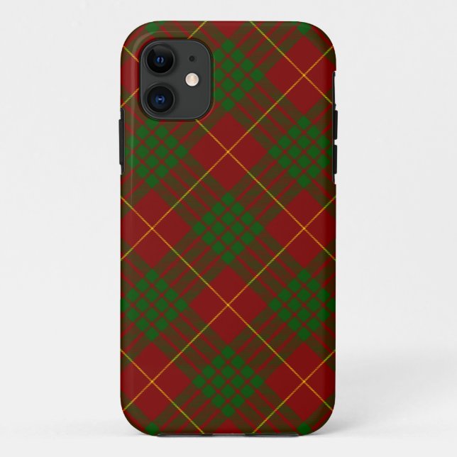 Coques Case-Mate iPhone Cameron tartan rouge vert carreaux (Dos)