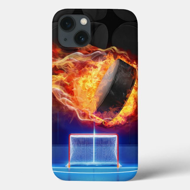Coques Case-Mate iPhone Camion de hockey en flammes (Verso)