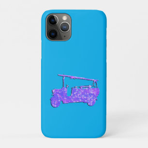 Case-Mate iPhone Case Camion d'incendie Vintage Blue Sparkle,