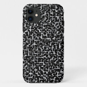 Etui iPhone Case-Mate Camion numérique noir blanc Motif jaune