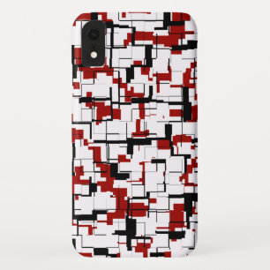 Case-Mate iPhone Case Camion numérique noir blanc Motif rouge
