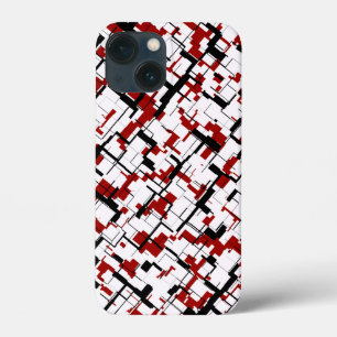 Etui iPhone Case-Mate Camion numérique noir blanc Motif rouge