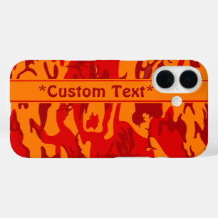 Coque Pour iPhone 16 Camion rouge lave avec texte personnalisé