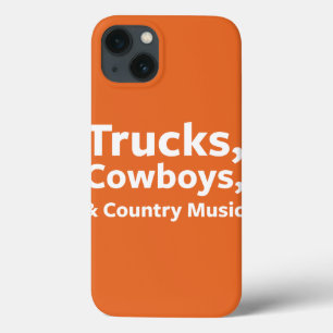 Etui iPhone 13 Camions, cowboys et musique country