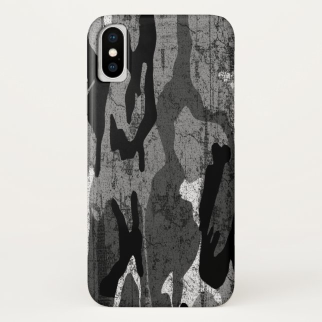 Coques Case-Mate iPhone Camo arctique affligé (Dos)