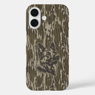 Coque Pour iPhone 16 Camo Bottomland Allemand Berger Silhouette
