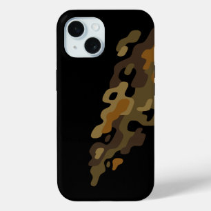Coque Pour iPhone 15 Camo Camouflage vintage Streak Brown