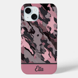 Coque Pour iPhone 15 Camo contemporain