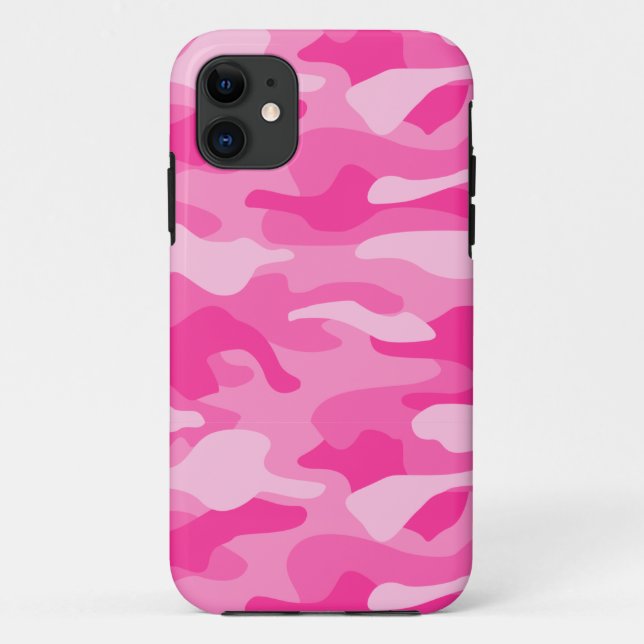 Coques Case-Mate iPhone Camo couleur rose perse (Dos)