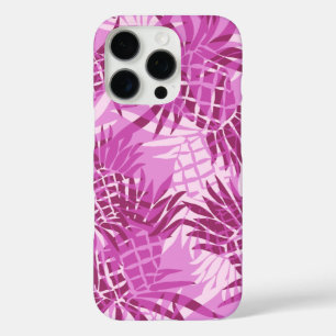 Coques iPhone 16 Pro Camo d'ananas rose hawaïen