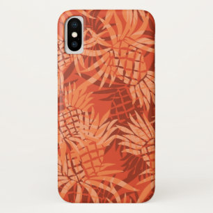 Coque Case-Mate Pour iPhone Camo d'ananas Tropical hawaïen - Orange