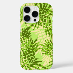Coques iPhone 16 Pro Camo d'ananas vert de chaux hawaïenne