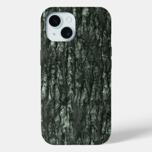 Coque Pour iPhone 15 Camo : écorce verte