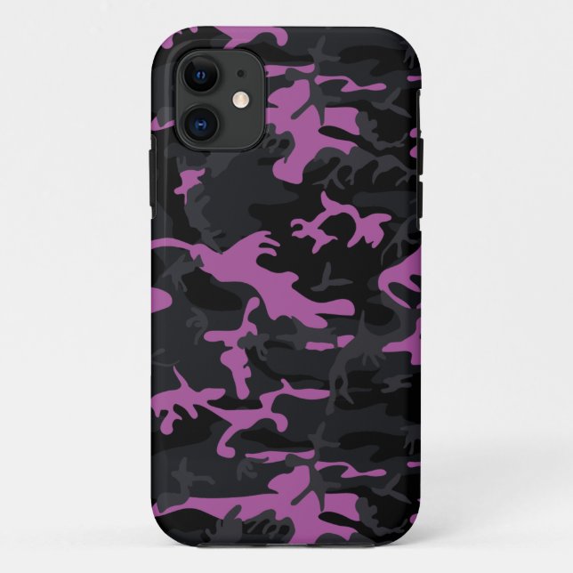 Coques Case-Mate iPhone Camo en rose coupé (Dos)