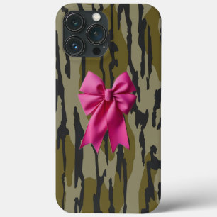 Case-Mate iPhone Case Camo Fille Ruban Rose Arc Bas Camo Bottom Lands